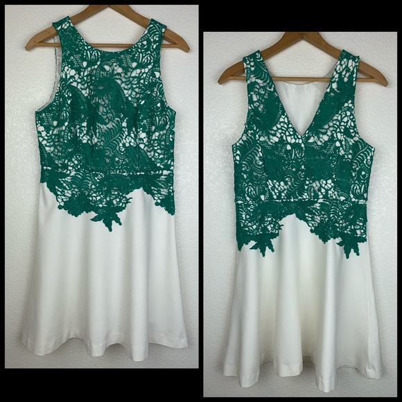 Anthro Moulinette Soeurs Crochet Lace Flare Dress - Picture 2 of 9